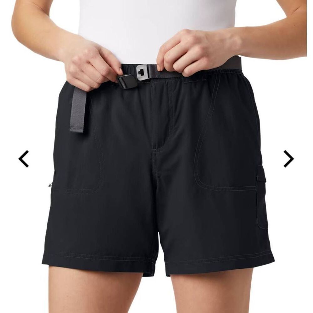 Columbia Sandy River Cargo Shorts Women's XL Black Quick Dry Nylon - Picture 5 of 15